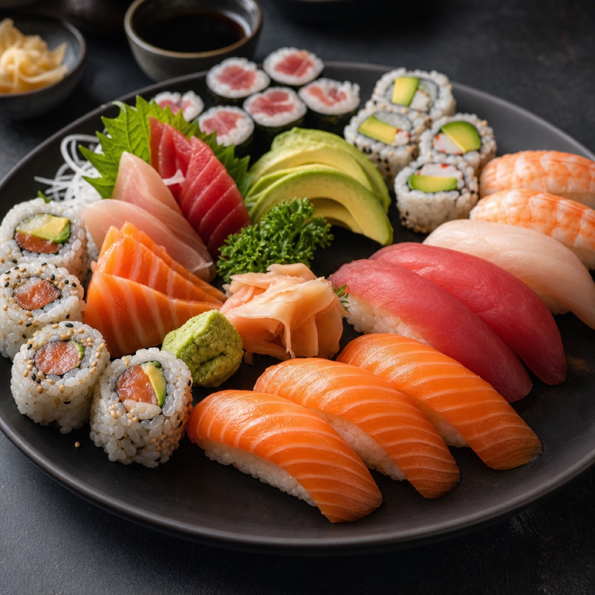 Sushi lunch special platter